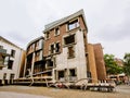 Modern architecture, extension of the town hall of Utrecht in deconstructivism style Royalty Free Stock Photo