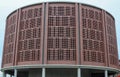 Modern architecture facade of a car parking area in the citry