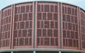 Modern architecture facade of a car parking area in the citry