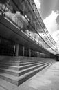 Modern architecture glass building - Brussels Royalty Free Stock Photo