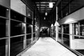 Modern architecture in a hallway in downtown York, Pennsylvania.