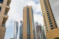 High rise and modern buildings in Dubai Marina, UAE Royalty Free Stock Photo