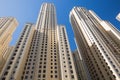 High rise and modern buildings in Dubai Marina, UAE Royalty Free Stock Photo