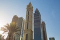 High rise and modern buildings in Dubai, UAE. Royalty Free Stock Photo