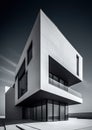 Modern Architecture House Exterior Study Design. Generative AI
