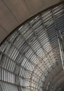 Modern architecture interior design of Metal structure and glass at Suvarnabhumi Departure Terminal Royalty Free Stock Photo