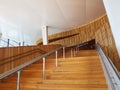 Wooden Stairs in Modern Architecture Interior Royalty Free Stock Photo