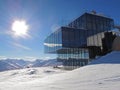 Modern architecture in mountains