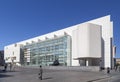 Modern architecture, Museum, MACBA-Museu Art Contemporani,contemporary art museum by architect Richard Meier. Raval quarter, Barc