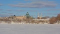 National gallery and Notre Dame cathedral, Ottawa on a winter day