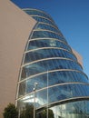 Modern architecture new glass curved angled Convention Center