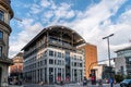 Modern architecture office building in Stadthausbrucke in Hamburg Royalty Free Stock Photo