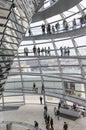 Modern architecture. Reichtag Dome, Berlin, Germany Royalty Free Stock Photo