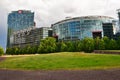 Modern architecture of the Sony centre complex near the Postdamer Platz in Berlin designed by Helmut Jahn