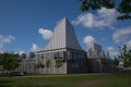 Modern architecture: Utzon Center, Aalborg, Denmark Royalty Free Stock Photo