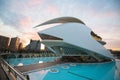 Modern architecture, Valencia, Spain. Beautiful architectural structure Royalty Free Stock Photo
