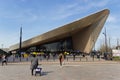 Modern architecure of Rotterdam central station