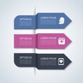 Modern arrow infographic elements