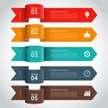 Modern arrow infographics elements