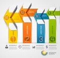 Modern arrow infographics template.