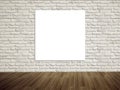 Modern art gallery Empty picture on the wall Royalty Free Stock Photo