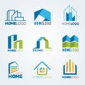 Modern and art Home logo vector set design