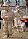 Monument for the fishermen in Albufeira, Algarve - Portugal