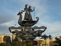 Modern art, sculpture made of metal, Sochi landmark