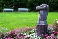 Modern Art Sculpture in the park,Montreux Royalty Free Stock Photo