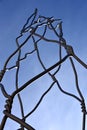 Castellers human tower, Barcelona Royalty Free Stock Photo