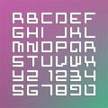 Modern astro font. Latin