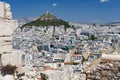 Modern Athens and Lycabettus hill