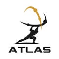 Modern Atlas logo. Vector illustration Royalty Free Stock Photo