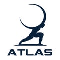 Modern Atlas logo. Vector illustration Royalty Free Stock Photo