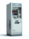 Modern ATM Machine - 3D Render of Automated Teller Machine Royalty Free Stock Photo