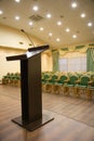 Modern auditorium hall with tribune Royalty Free Stock Photo