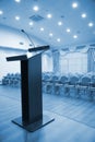 Modern auditorium hall with tribune Royalty Free Stock Photo