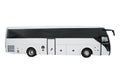 Modern auto bus isolated with clipping path. Passenger urban transport.