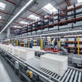Modern Automated Logistics Center Operation Royalty Free Stock Photo
