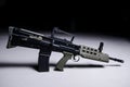 Modern automatic bullpup rifle Royalty Free Stock Photo