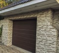 Photo of modern, automatic and convenient garage doors