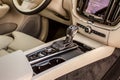 Modern automatic gearbox. Close up of the gearbox transmission handle