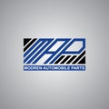 Modern Automobile Parts - Logo in Blue and black Color