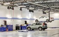 Modern automotive dealership maintenance garage Royalty Free Stock Photo