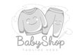 Modern baby shop logo. Vector illustration