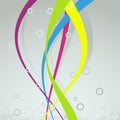 Modern background with colorful bright lines Royalty Free Stock Photo