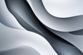 A modern background with a curved shadow effect in shades of grey and white. The smooth curves Royalty Free Stock Photo