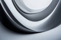 A modern background with a curved shadow effect in shades of grey and white. The smooth curves Royalty Free Stock Photo