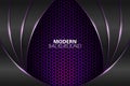 Modern background diagonal layer shape with purple gradient Royalty Free Stock Photo