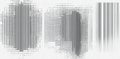 Modern background featuring a dotwork pattern with black noise stipple dots. Abstract noise dotwork pattern resembling a